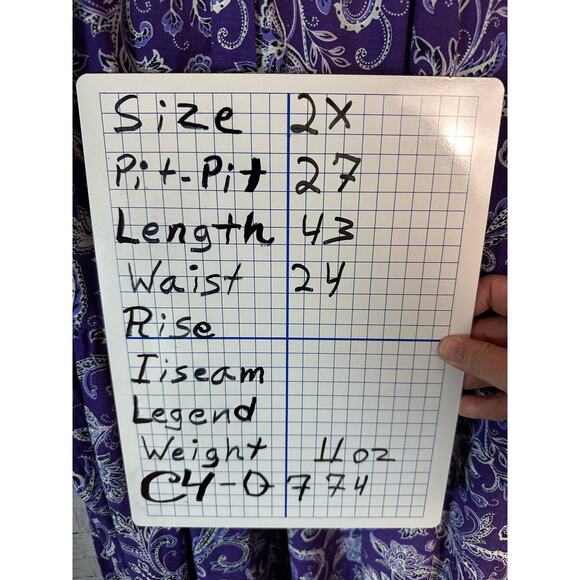 J Jill women’s dress button up Bohemian Paisley, purple 3/4 sleeve plus size ￼ - Picture 11 of 11